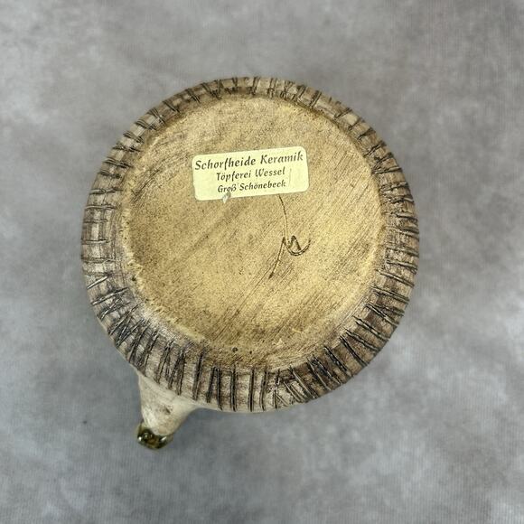 German Studio Signed Pottery by Petra Wessel Whimsical Planter Fairy Garden 3 in - Picture 9 of 9